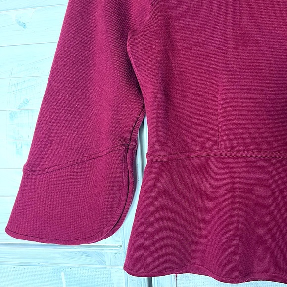 ALFANI 🌹 Cardigan Shrug Jacket in Melbec Burgundy Women’s Size M - Picture 6 of 10